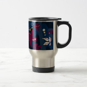 Caneca Térmica Acessórios de padrão de tendência, cor-de-rosa abs