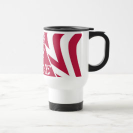Caneca Térmica Achempong God Is Love Star Red & White Viagem ao t