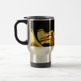 Caneca Térmica Achempong Líquido Dourado Preto Monocromático C