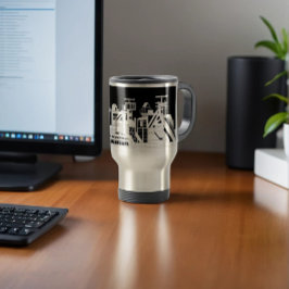 Caneca Térmica Aço de Combinação Metalúrgica Industrial