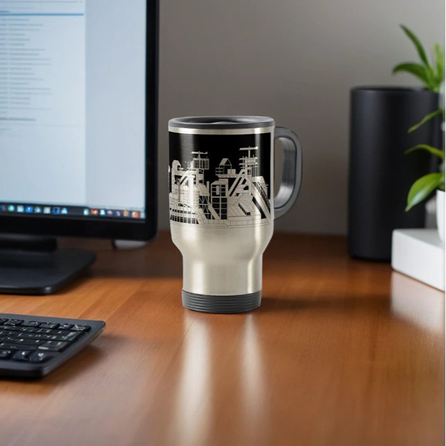 Caneca Térmica Aço de Combinação Metalúrgica Industrial (Criador carregado)