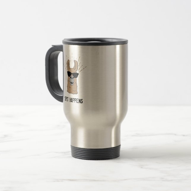 Caneca Térmica Acontece Cuspe de Lhama (Frente Esquerda)