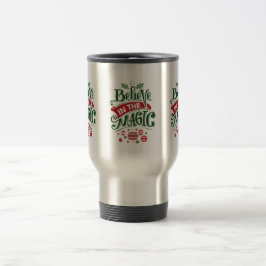 Caneca Térmica Acredite na Tipografia de Natal Mágico