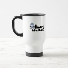 Caneca Térmica Adesivo Felizmente Adjacente