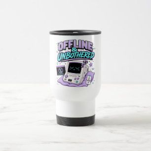 Caneca Térmica Adesivo Retro Offline e Sem Perturbações