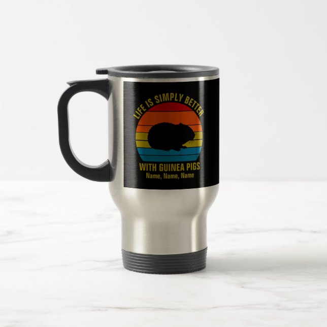 Caneca Térmica Adicionar Nomes Mudam TODO O Texto, A Vida Melhor  (Esquerda)