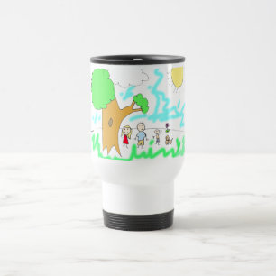 Caneca Térmica Adicione a Trabalho de arte do seu Filho a isto