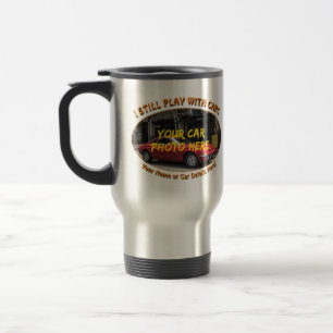 Caneca Térmica Adicione seu nome de foto do carro, texto, eu aind