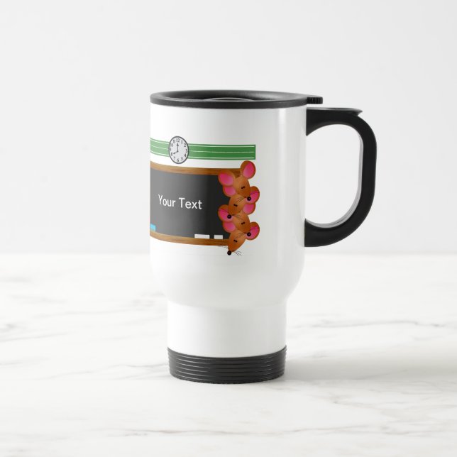 Caneca Térmica Adicione seu Traveler de texto/Comute Ringer Mug (Direita)