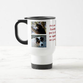 Caneca Térmica adicione sua foto do animal de estimação um viagem