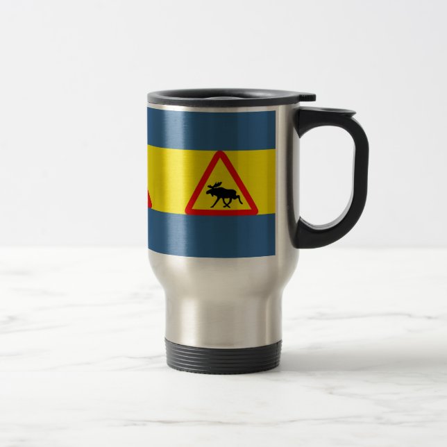Caneca Térmica Advertência antes de alce (Direita)