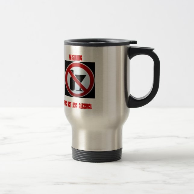 CANECA TÉRMICA ADVERTIR, NÃO ADICIONA O ÁLCOOL (Direita)