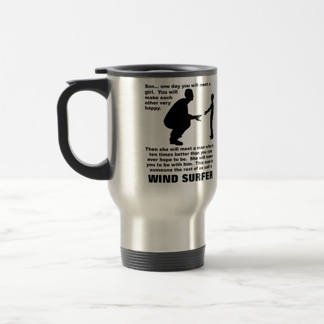 Caneca Térmica Advice Wind Surfer Funny Mug (Esquerda)