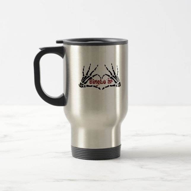Caneca Térmica Af Skeleton Mãos Cardíaco Clássico (Esquerda)