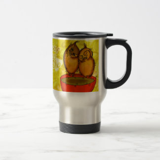 Caneca Térmica Afagos da coruja do chá