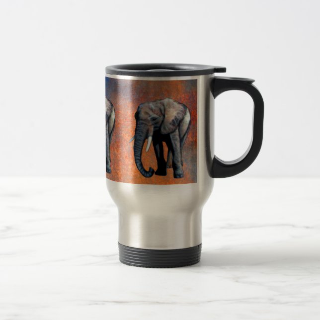 Caneca Térmica África Selvagem Amantes de Animais Grandes Cinco (Direita)