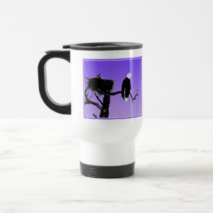 Caneca Térmica Águia Balda no Sunset - Arte Original da Vida Sel