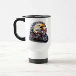 Caneca Térmica Águia de Moto Patriótica