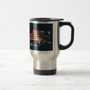 Caneca Térmica Águia, Lobo, Urso e Bandeira dos EUA