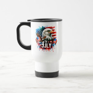 Caneca Térmica Águia Patriótica Americana Sublimação-61905
