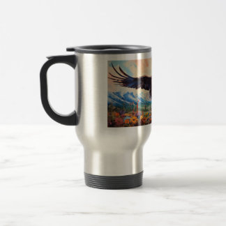 Caneca Térmica Águia Voando nas Montanhas (I)