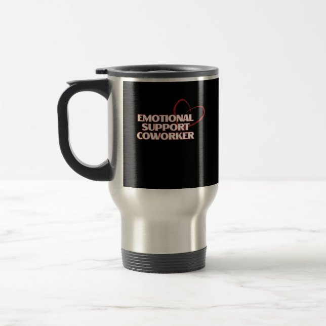 Caneca Térmica Ajuda Emocional Clássica do Colega de Trabalho - B (Esquerda)