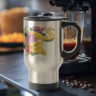 Caneca Térmica Albino Ball Python Amarelo