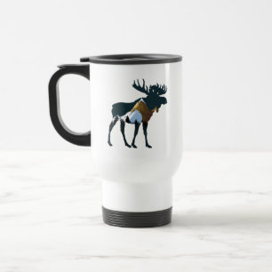 Caneca Térmica Alce da Floresta Noturna