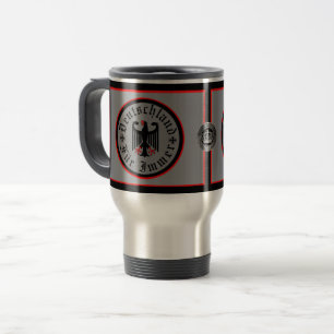 Caneca Térmica Alemanha/Deutschland Para Sempre/águia preta/cruz