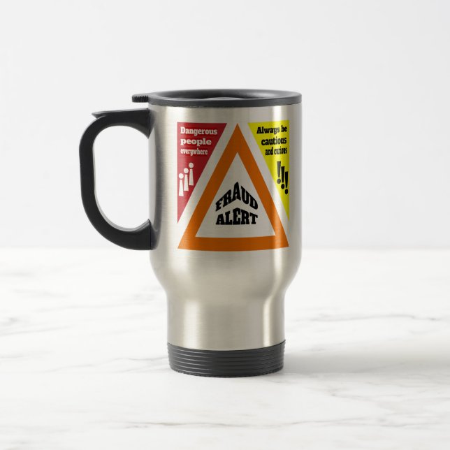 Caneca Térmica Alerta de fraude (Esquerda)