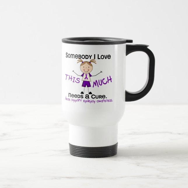 Caneca Térmica Alguém amor de I - epilepsia (menina) (Direita)