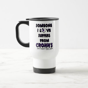 Caneca Térmica Alguém que eu amo... Crohn's