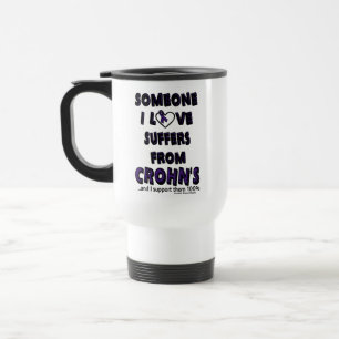 Caneca Térmica Alguém que eu amo... Crohn's