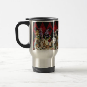Caneca Térmica Alice Aventuras com o Gato Cheshire Louco do País 