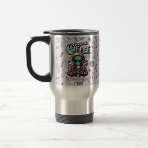 Caneca Térmica Alienígena aqui pelo café