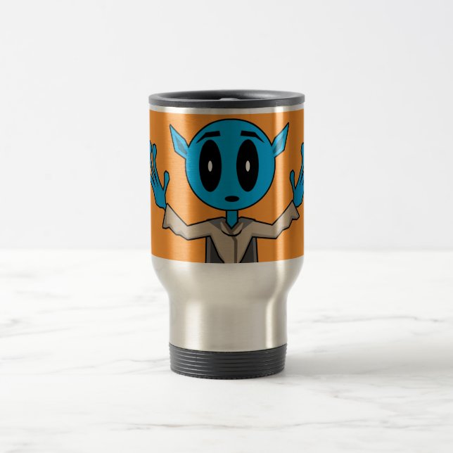 Caneca Térmica Alienígena azul (Centro)