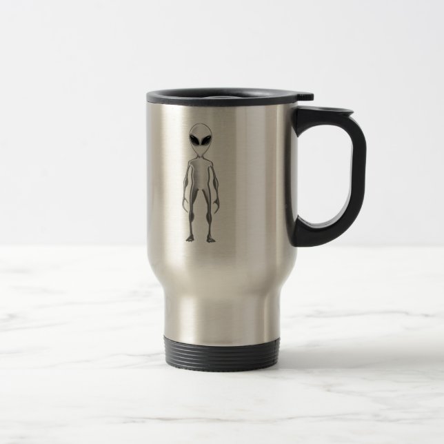 Caneca Térmica Alienígena cinza (Direita)