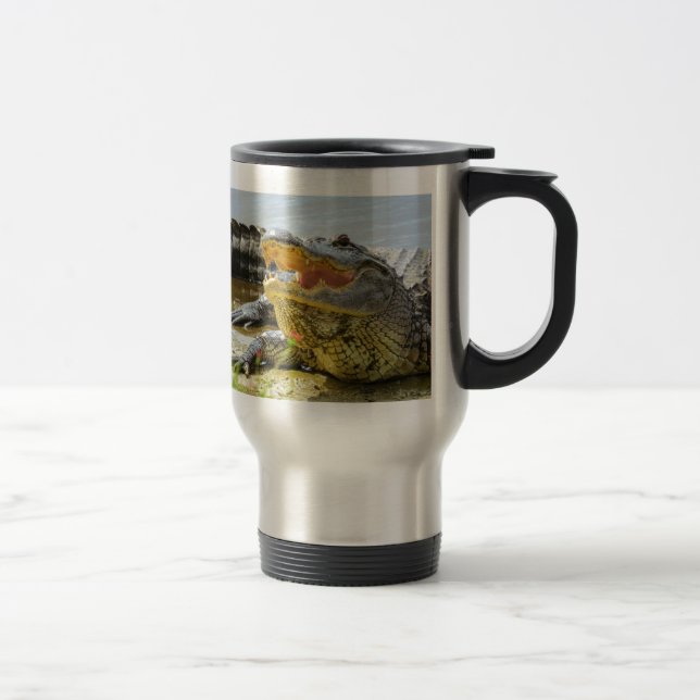 Caneca Térmica Alligador. Face a face (Direita)