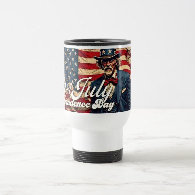 Caneca Térmica Alma Orgulhosa do 4 de Julho (Centro)