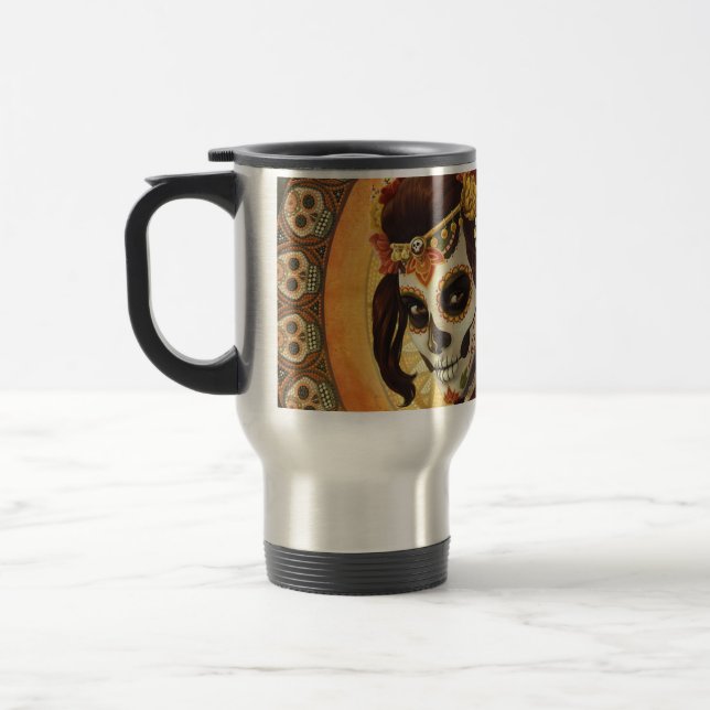 Caneca Térmica Almofada de Dia De Los Muertos (Esquerda)