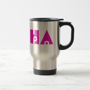 Caneca Térmica Aloha em Flores Rosa