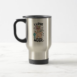 Caneca Térmica Alpaca love music