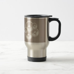 Caneca Térmica Alto-falantes de música retrô brancos