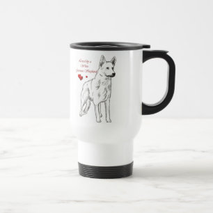 Caneca Térmica Amado por um german shepherd branco