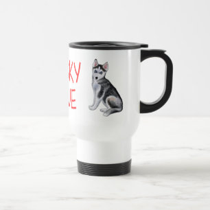 Caneca Térmica Amante de Cachorro Fofo Siberian Husky