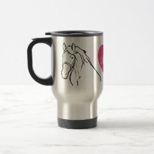 Caneca Térmica Amante de Cavalos Fofo Equestre Fazendeira Country