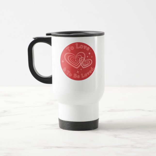Caneca Térmica Amar & Ser Amado Manifestar Aura (Esquerda)