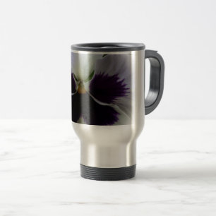 Caneca Térmica Amarela e branca violas
