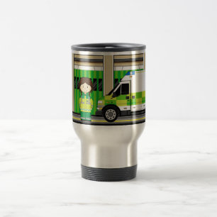 Caneca Térmica Ambulância dos desenhos animados e EMT
