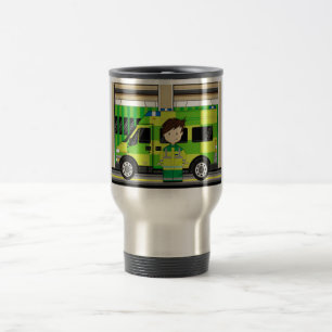 Caneca Térmica Ambulância dos desenhos animados e EMT